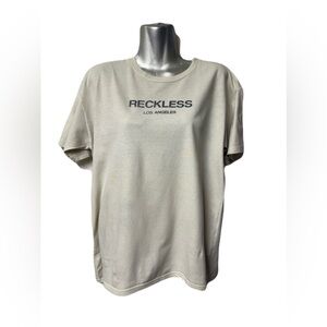 Young & Reckless Beige Short Sleeve Tee